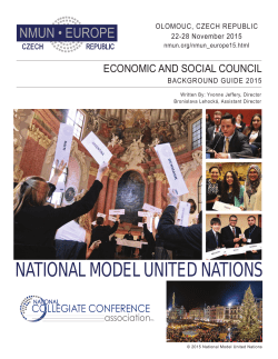 NATIONAL MODEL UNITED NATIONS