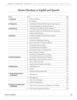 Patient Handouts in English and Spanish