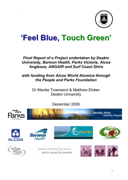 Feel Blue, Touch Green