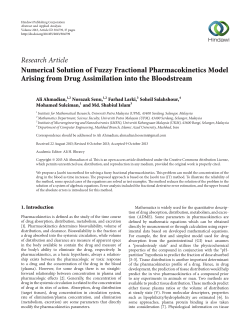 Numerical Solution of Fuzzy Fractional Pharmacokinetics Model