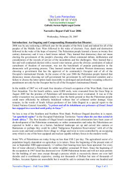 The Latin Patriarchate SOCIETY OF ST YVES