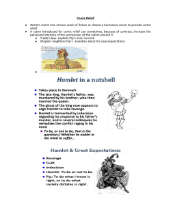 Comic Relief Writers insert into serious work of fiction or