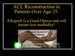 Failure Rates of Allograft and Autograft ACL Reconstruction in