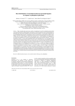 Root distributions of Australian herbaceous perennial legumes in