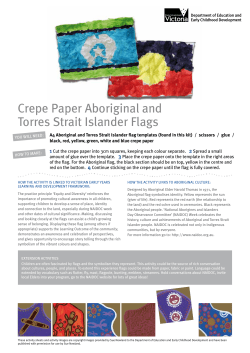 Crepe Paper Aboriginal and Torres Strait Islander Flags