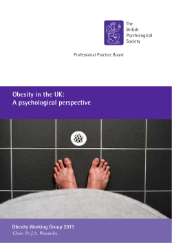 Obesity in the UK - British Psychological Society