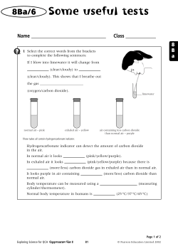 Limewater experiment