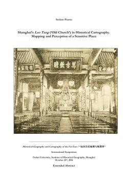 Shanghai`s Lao Tang (`Old Church`) in Historical - AMS Acta