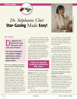 Dr. Stephanie Cote: Star-Gazing Made Easy!