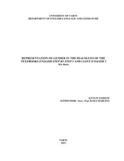 Appendix 2 - Tartu &Uuml;likool