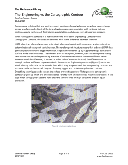 The Engineering vs the Cartographic Contour
