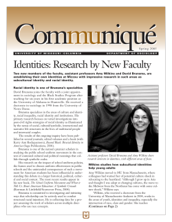 Communique 2005 - Sociology