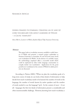 According to Nation (2001), &ldquo;When we plan the vocabulary goals of