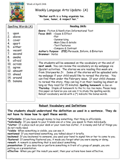 LA Update Week of 4-24