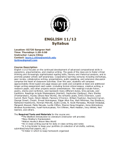 English 11/12&mdash;Citino