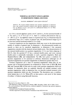 terminal quotient singularities in dimensions three and four