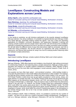 LevelSpace: Constructing Models and Explanations across Levels