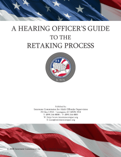 1 - Interstate Commission for Adult Offender Supervision