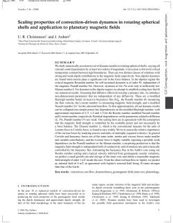 Scaling properties of convection