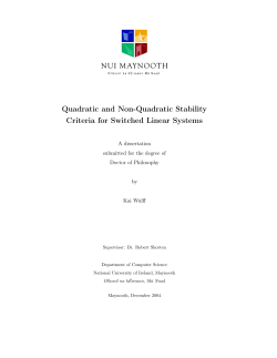 Quadratic and Non-Quadratic Stability Criteria for Switched Linear