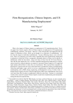 Firm Reorganization, Chinese Imports, and US Manufacturing