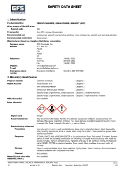 MSDS - GFS Chemicals