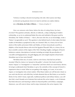 tales in Herodotus, the Father of History...."
