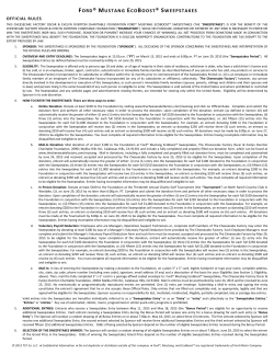 official rules - The Cheesecake Factory