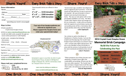 Share Yours! Share Yours! One Brick. One Heartfelt Tribute. Thank