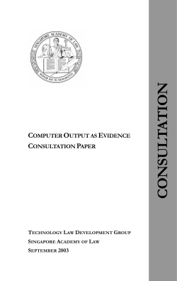 Computer Output as Evidence - Attorney