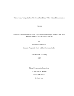 The Cotton Scandal - OhioLINK Electronic Theses and Dissertations