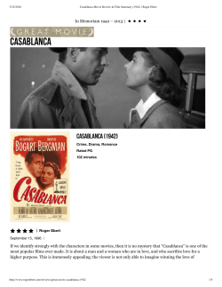 casablanca - Mr. Boling
