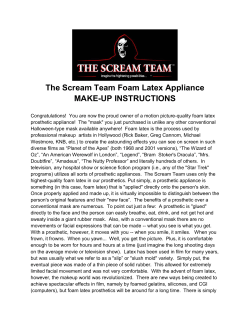 The Scream Team Foam Latex Appliance MAKE-UP
