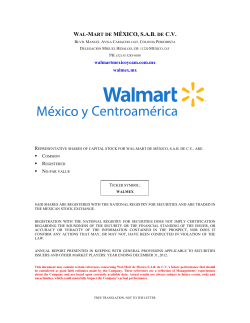 M&Eacute;XICO, S.A.B. DE C.V.