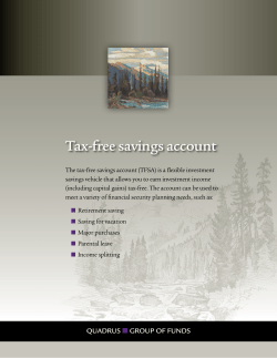 Tax-free savings account