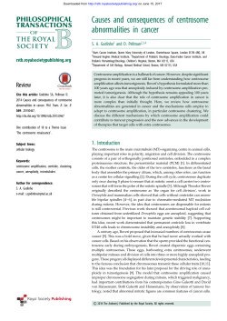 Causes and consequences of centrosome abnormalities in cancer
