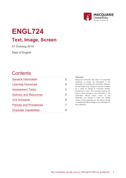 as PDF - Unit Guide