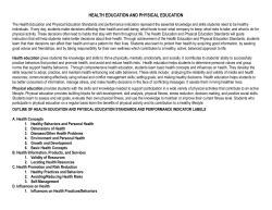 HEALTH EDUCATION AND PHYSICAL EDUCATION