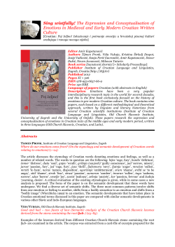 Sing wistfully! The Expression and Conceptualisation of Emotions in