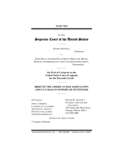 SUMMARY OF ARGUMENT - American Bar Association