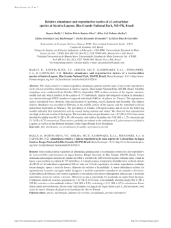 Relative abundance and reproductive tactics of a