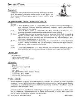 Seismic Waves