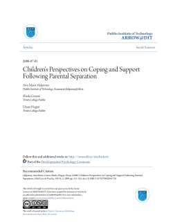 Children`s Perspectives on Coping and Support Following Parental