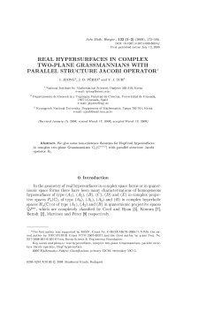 real hypersurfaces in complex two