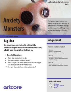Anxiety Monsters