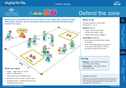 Defend the zone - Sporting Schools
