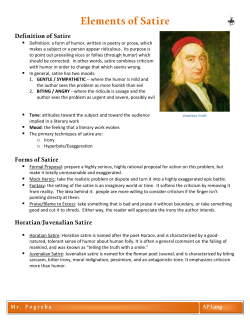 Elements of Satire