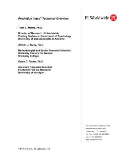 Predictive Index Technical Overview