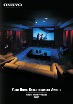 ONKYO Catalog 2002