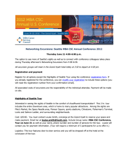 Networking Excursions: Seattle MBA CSC Annual Conference 2012